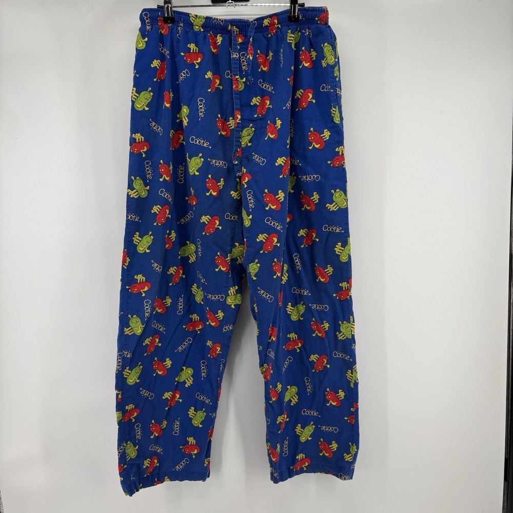 Vintage 2002 Hasbro Cootie Brand Cootie Lounge Pants Size Large All‎ Over Print